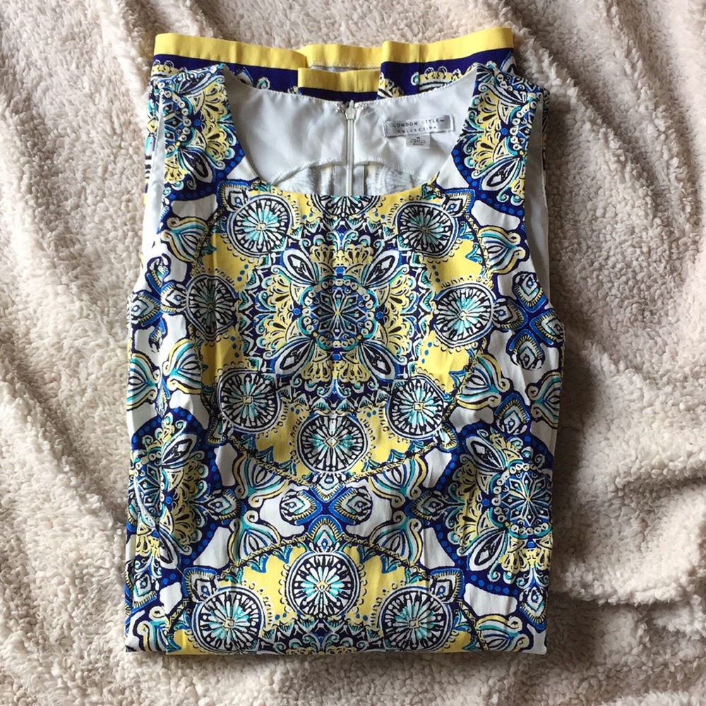 patterned a-line dress